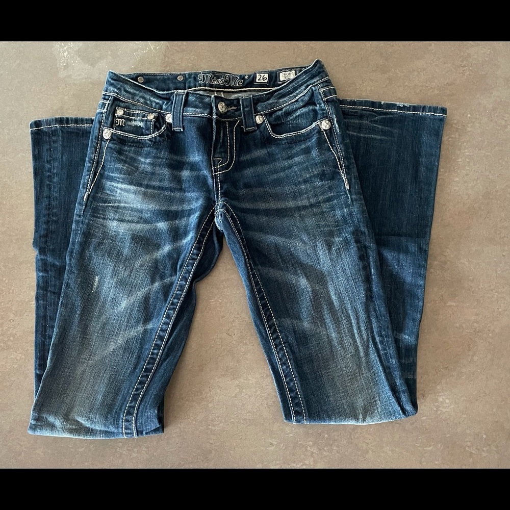 Miss Me Jeans w/ Fluer De Lis- Size 26 Bootcut